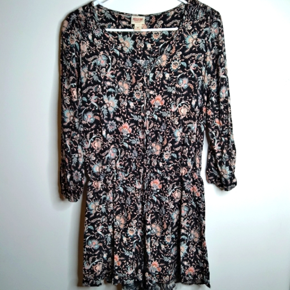 MOSSIMO romper black floral jumper Size M